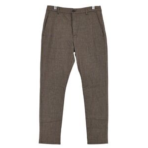 HOPE Stockholm Men 42 Women 34 News Edit Trousers Pinstripe Brown‎ Tapered Leg